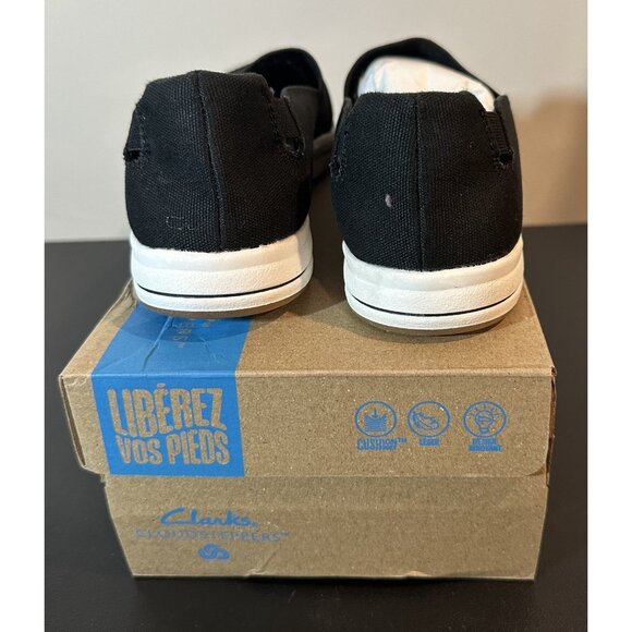 NIB Clarks Breeze Vibe Loafer Women's Black Slip-On Comfort  Size 8 M - Picture 4 of 11